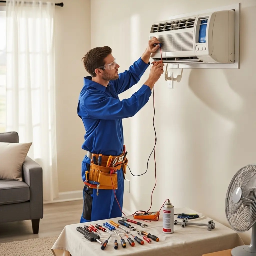 Alaşehir Arçelik Arçelik klima gaz dolumu ve bakım – Enerji verimliliği artırıldı. - Teknik servis örneği